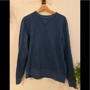 J Crew Blue Crewneck Fleece Sweater